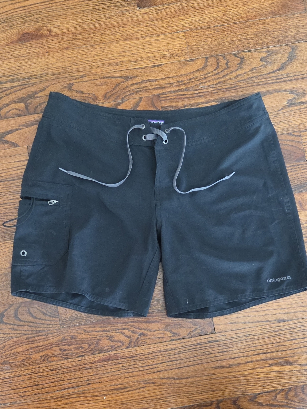 Patagonia Black Women’s Athletic Shorts with Side Zip Pocket